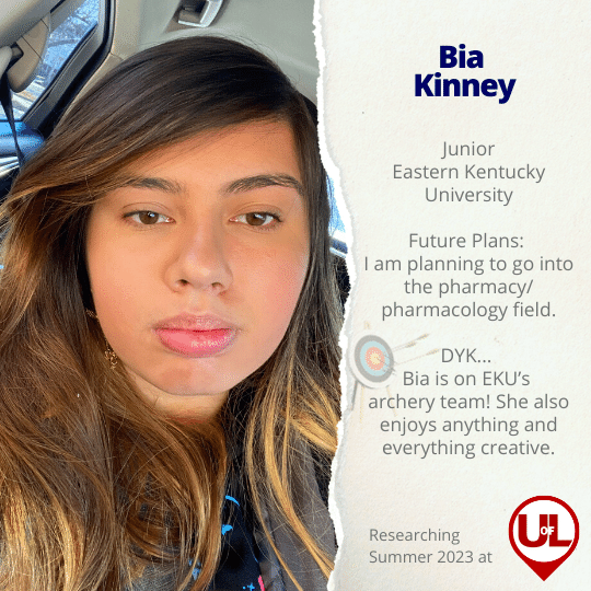 Portrait of KENTUCKY: Meet INBRE's Student Bia Kinney
