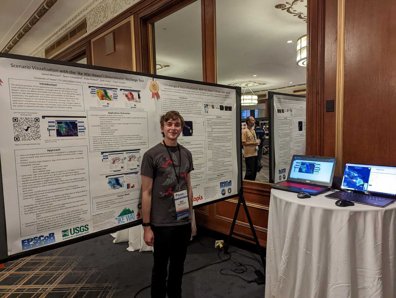 Portrait of HAWAII: EPSCoR student wins Best Interact! submission at PEARC22 meeting