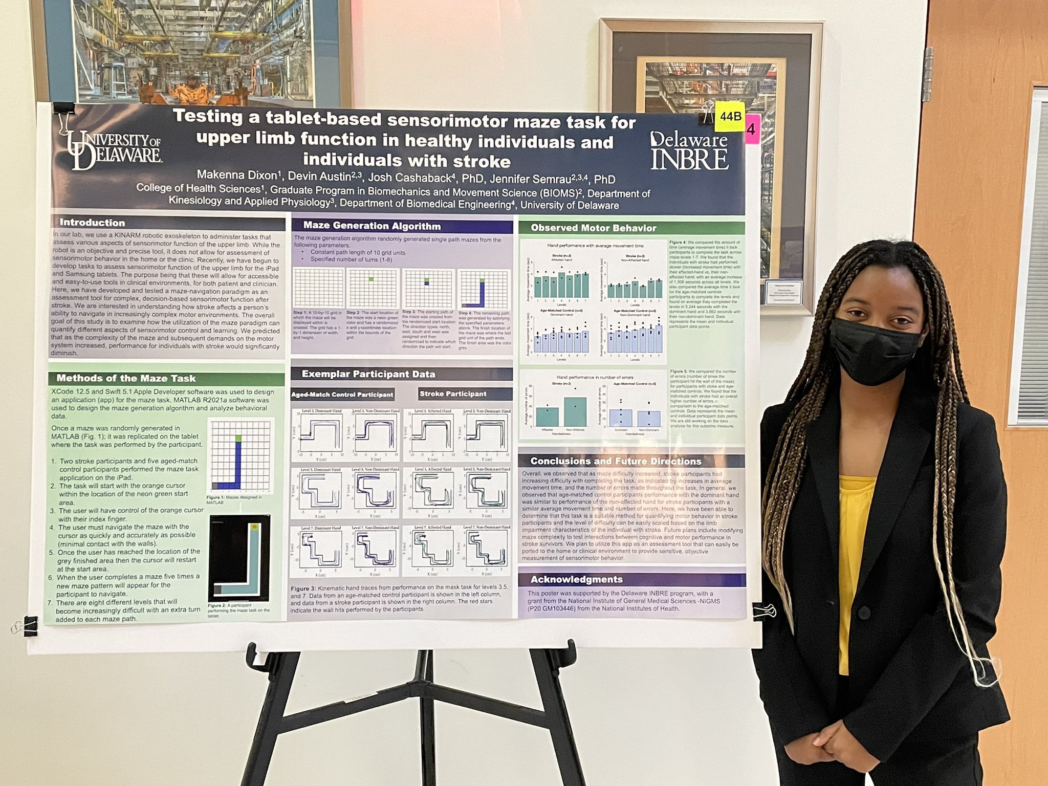 Portrait of DELAWARE: INBRE student participates in Research Day