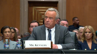 Rfk Jr At His Hearing To Be Secretary Of Health And Human Services