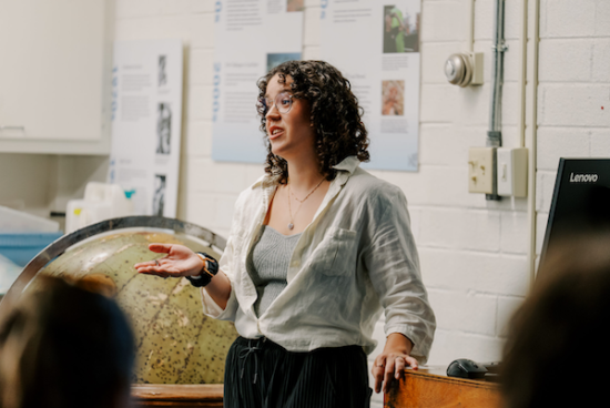 Portrait of GUAM: Kallen presents research findings on coral-eating sea snails