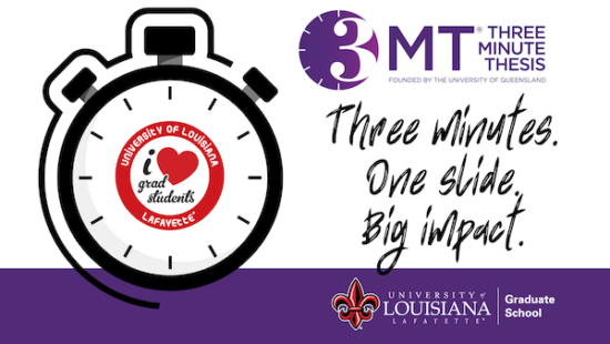 Portrait of LOUISIANA: UL Lafayette Graduate Students Shine at 2025-2026 3MT Competitions