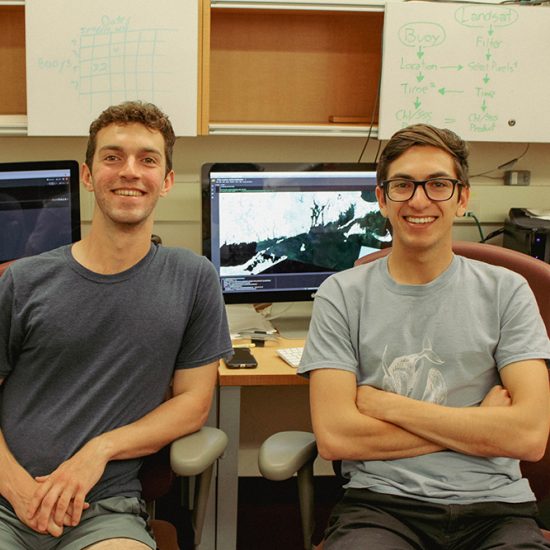 Portrait of RHODE ISLAND: EPSCoR undergrads use satellites, buoys to predict ecological change in Narragansett Bay