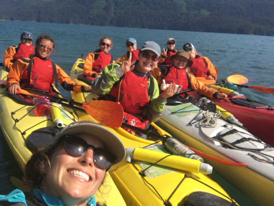 Laura Jackson Group Kayak Selfie